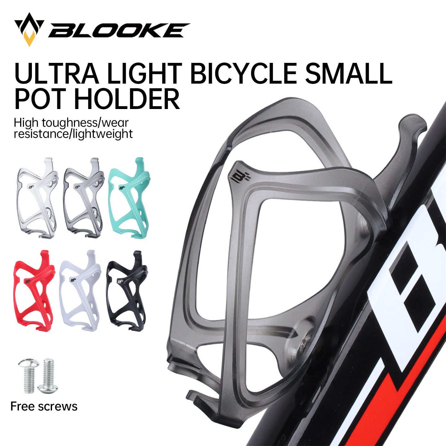 Cycling Gear Holder - BLOOKE Portaborraccia Ultra-Leggero per Biciclette da