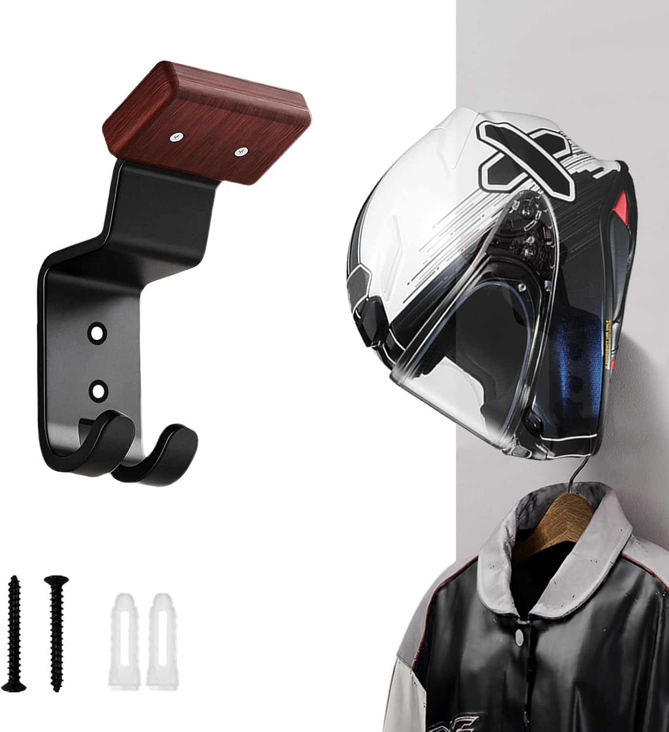 Cycling Gear Wall Organizer - Supporto da Parete per Casco da